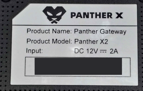 Panther X2 label