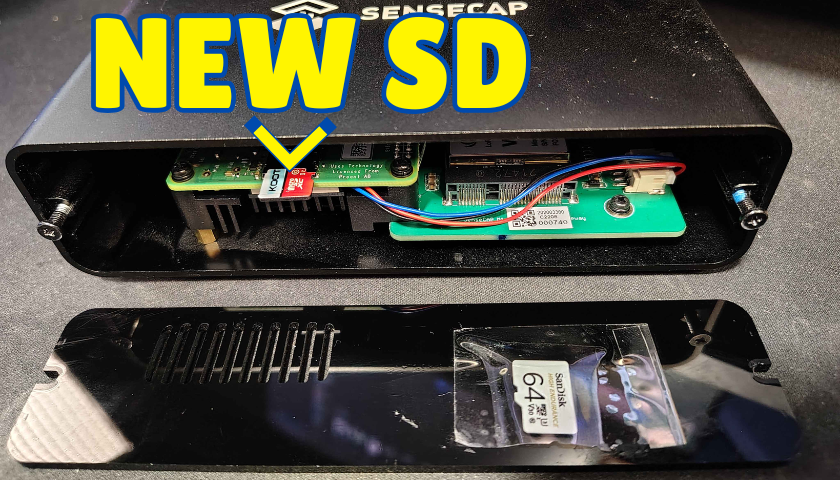 Installing new SD card into miner